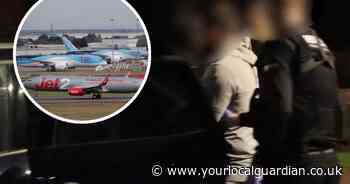 Five men arrested after £5m of cannabis seized at airport