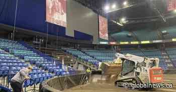 From ice to dirt: SaskTel Centre undergoes rapid transformation for PBR tour stop