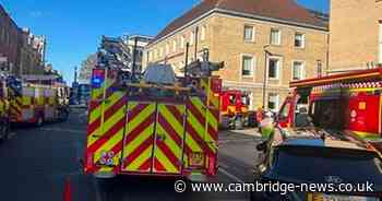 Cause of Cambridge city centre hotel fire revealed as emergency service blocks off building