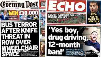 Knife terror on bus and drug driver's ban