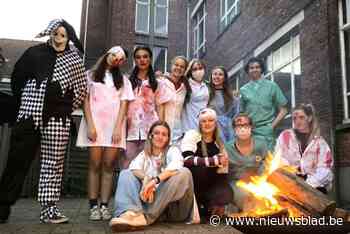 Leerlingen Sint-Laurens griezelen