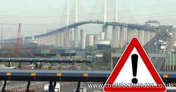 Dartford Crossing overnight closures for the last weekend in October