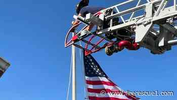 Photo of the Week: Calif. firefighters rescue Old Glory