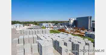 Betonplaten gemaakt van gerecycled materiaal