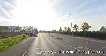 Crash on busy road outside Royal Blackburn Hospital