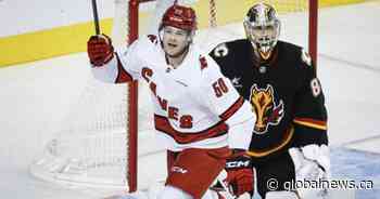 Hurricanes cool off Flames with 4-2 win