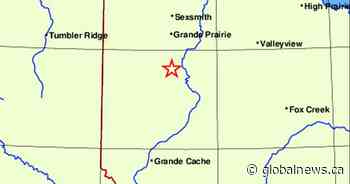 Officials confirm earthquake in northern Alberta on Thursday, no reports of damage