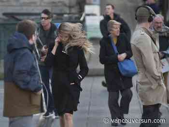 Weather alert: Wind warning in effect for parts of B.C. and Metro Vancouver