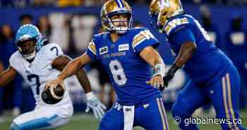 Bombers look to clinch West title against East-champion Alouettes