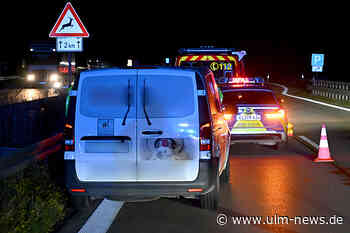 Verletzt durch Auffahrunfall auf der A 8