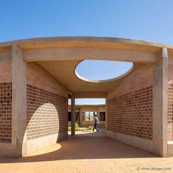 Fernanda Canales creates perforated-brick circular community centre
