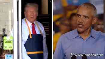 Obama macht Witze über Trump: „Harris musste nicht so tun, als würde sie bei McDonalds arbeiten“