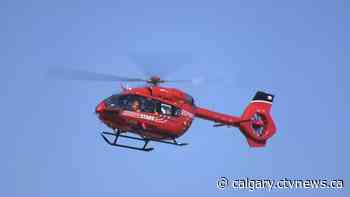 1 woman hospitalized following Friday rollover east of Canmore