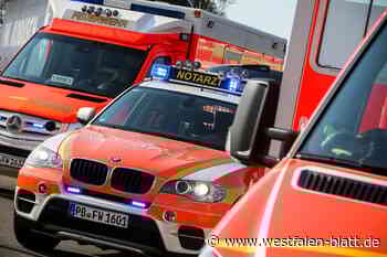 Notarzteinsatz zwischen Paderborn und Altenbeken