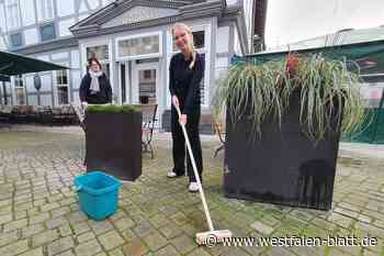 Grüne Pest in Fußgängerzone Höxter: Algen verschandeln neues Pflaster