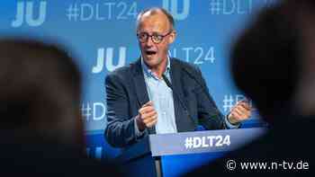 CDU-Chef bei der Jungen Union: Merz will als Kanzler zwei Ministerien zusammenlegen