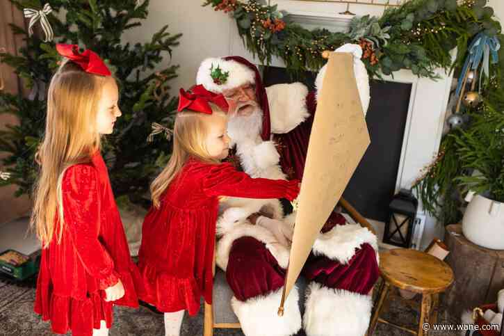 Take pictures with Santa during the Santa Experience Sessions