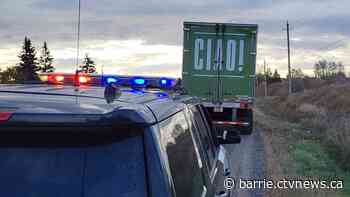 Truck driver clocked at nearly 2x speed limit