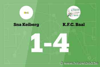 Zes opeenvolgende overwinningen voor Baal na 1-4 zege tegen SNA Keiberg B