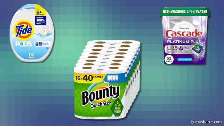 Stock-up sale: Spend $80 on P&G home goods and get a $20 Amazon credit