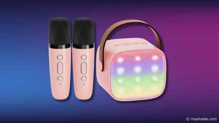 Liven up your next party with this sweet-sounding karaoke machine deal