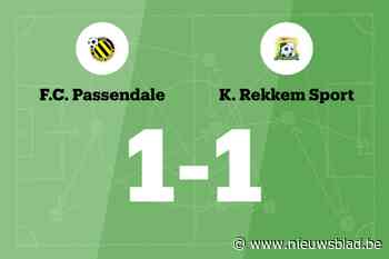 Ook FC Passendale houdt Rekkem Sport van winst af