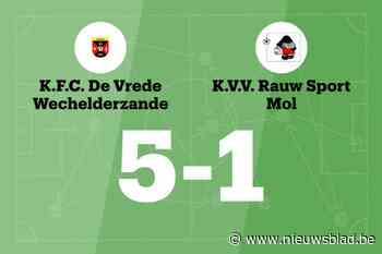 Wechelderzande wint spektakelwedstrijd van Rauw