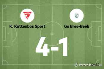 Kattenbos wint sensationeel duel tegen Bree-Beek B