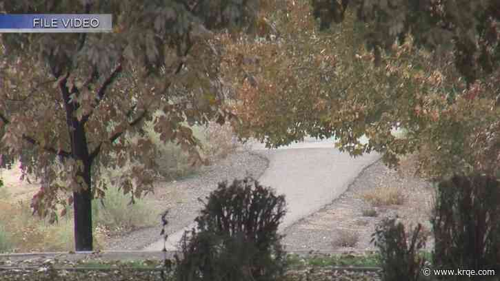 NW Albuquerque pond undergoing maintenance