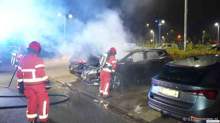 Auto volledig uitgebrand in de nacht van vrijdag op zaterdag op P+R Hoogkerk