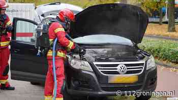 Auto vlam gevat aan de Vrydemalaan in stad