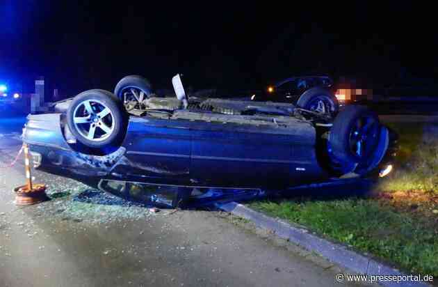 POL-GM: Vier Leichtverletzte bei Unfall mit Überschlag