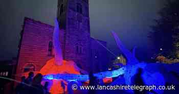 Crowds in Accrington dazzled by spectacular light show