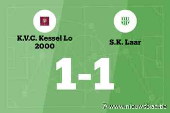 Kessel-Lo 2000 B en SK Laar spelen 1-1