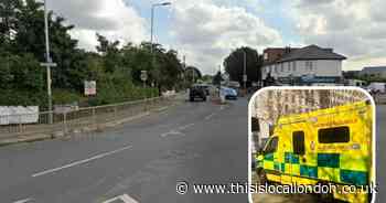 Child taken to hospital in unknown condition after Rainham crash