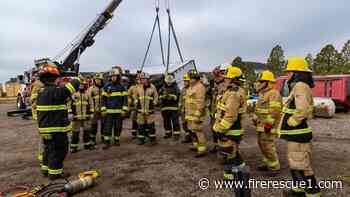 Wyo. firefighters, towing company partner for heavy vehicle extrication training
