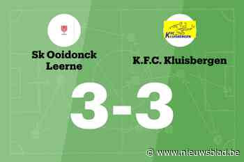 KFC Kluisbergen sleept gelijkspel uit de brand in de uitwedstrijd tegen SK Ooidonck Leerne
