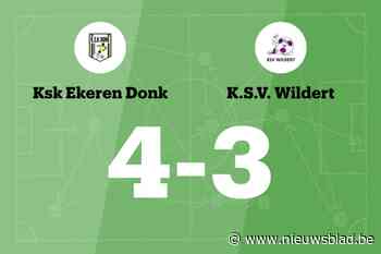Ekeren Donk wint sensationeel duel tegen Wildert