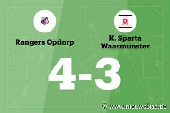 Rangers Opdorp wint sensationeel duel tegen Sparta Waasmunster