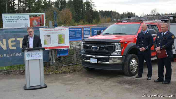 $32-Million fire hall in Brookswood-Fernridge Area of Langley expected to reduce emergency response times