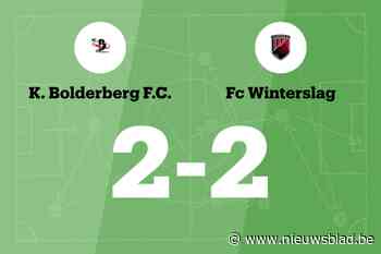 Bolderberg en FC Winterslag eindigen op 2-2-gelijkspel
