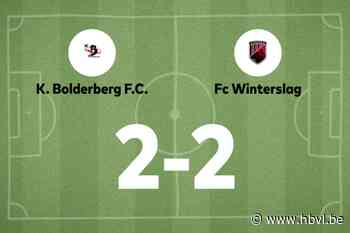 Bolderberg speelt thuis gelijk tegen FC Winterslag