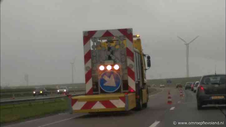 Flevoland - Komende weken hinder op A6 Emmeloord-Lelystad door werk aan de vangrails