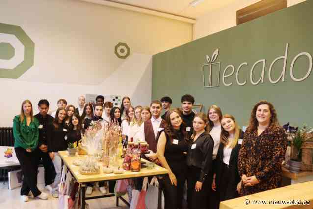 Leerlingen Bernardustechnicum openen leeronderneming Ecado: “Een duurzaam winkelavontuur”