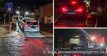 Cars seized and impounded during anti-social driving crackdown