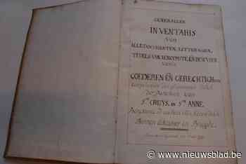 Met dank aan antiquariaat dat het uit een veiling hield: stadsarchief is waardevol 18-de eeuws document rijker