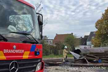 Mazouttank vat vuur tijdens slijpwerken