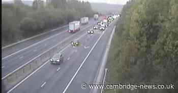 Recap as M11 crash causes major delays near Cambridgeshire