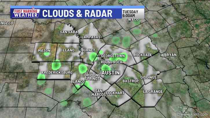 Showers return Tuesday with storms later this week