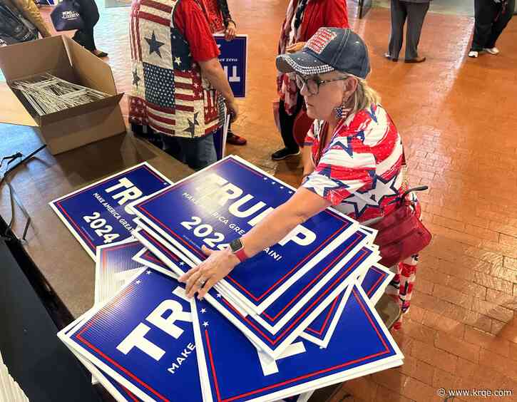 How long can you have campaign signs up in New Mexico?